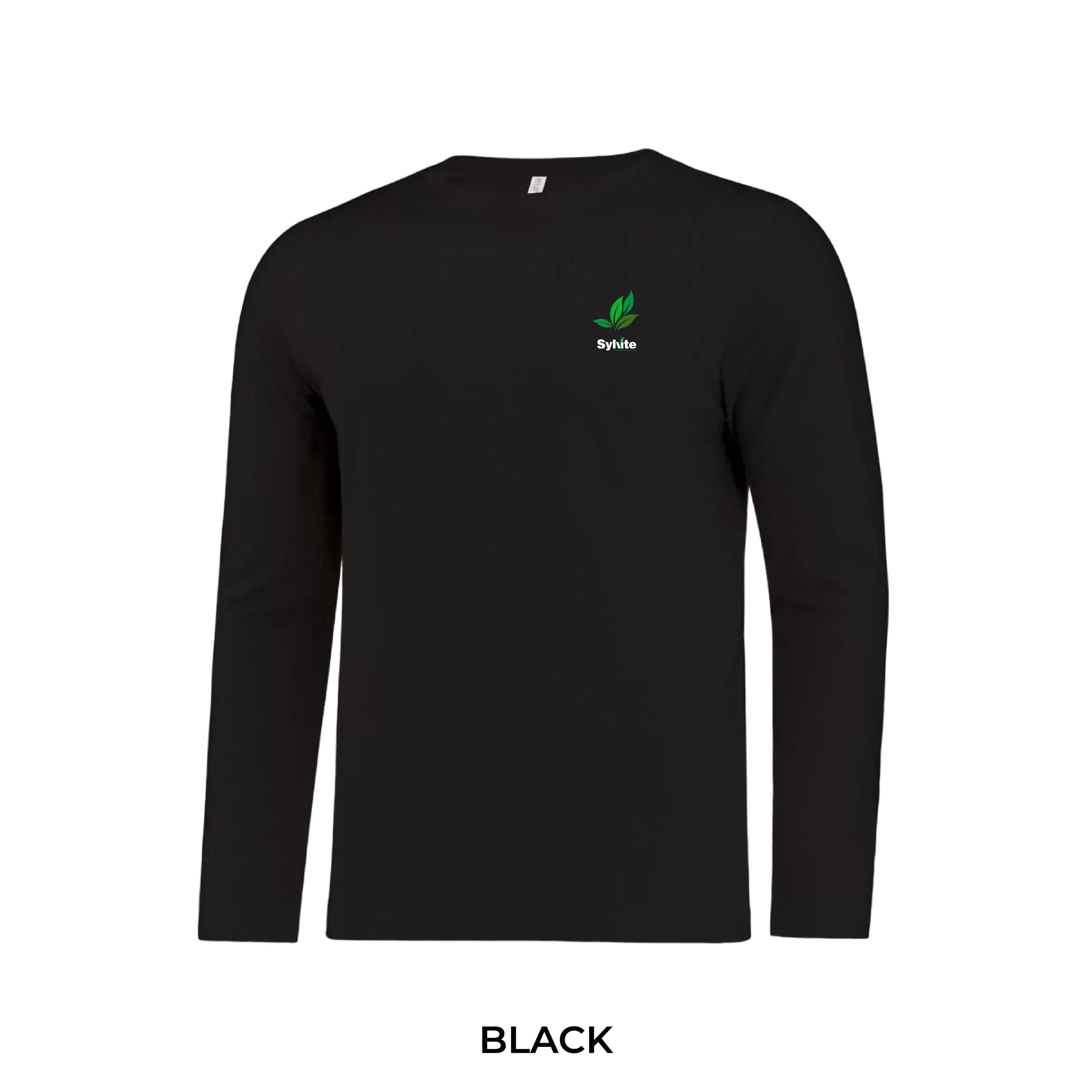 Mens Eurospun Ring Spun Long Sleeve Tee - Image 2