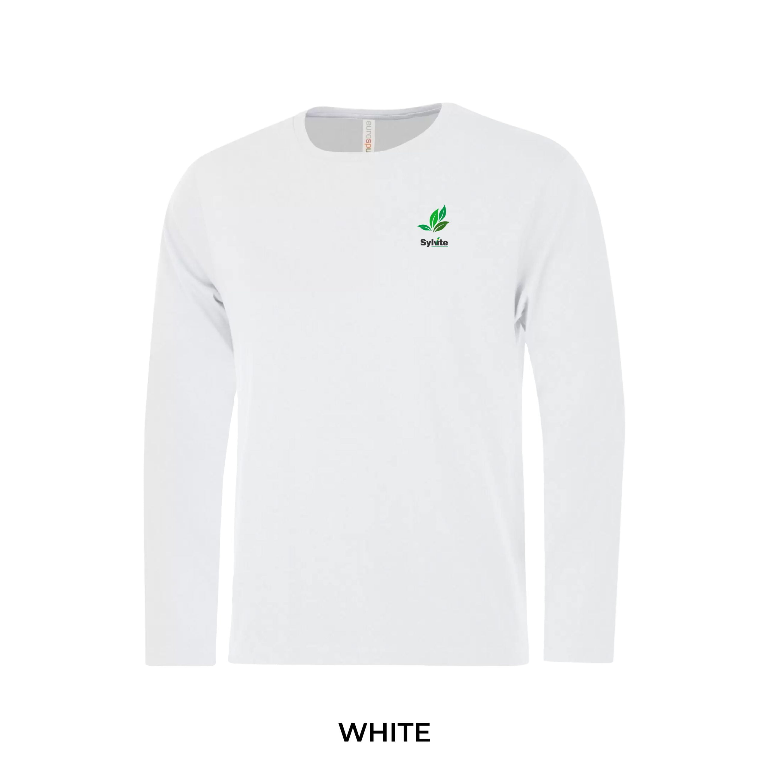 Mens Eurospun Ring Spun Long Sleeve Tee - Image 5